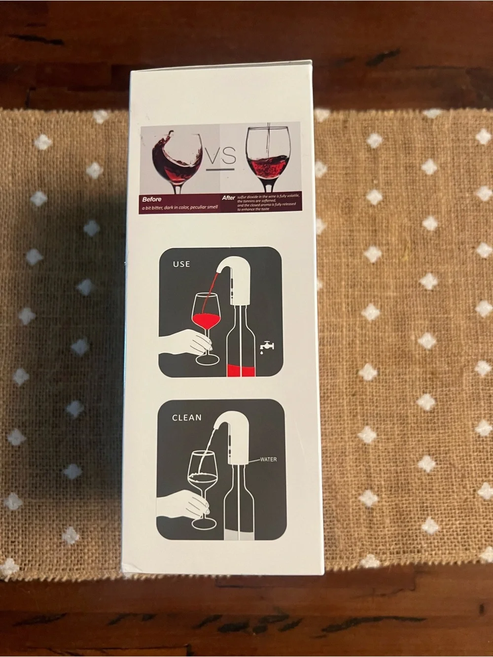Wine Aerator Electric New in box with no tags